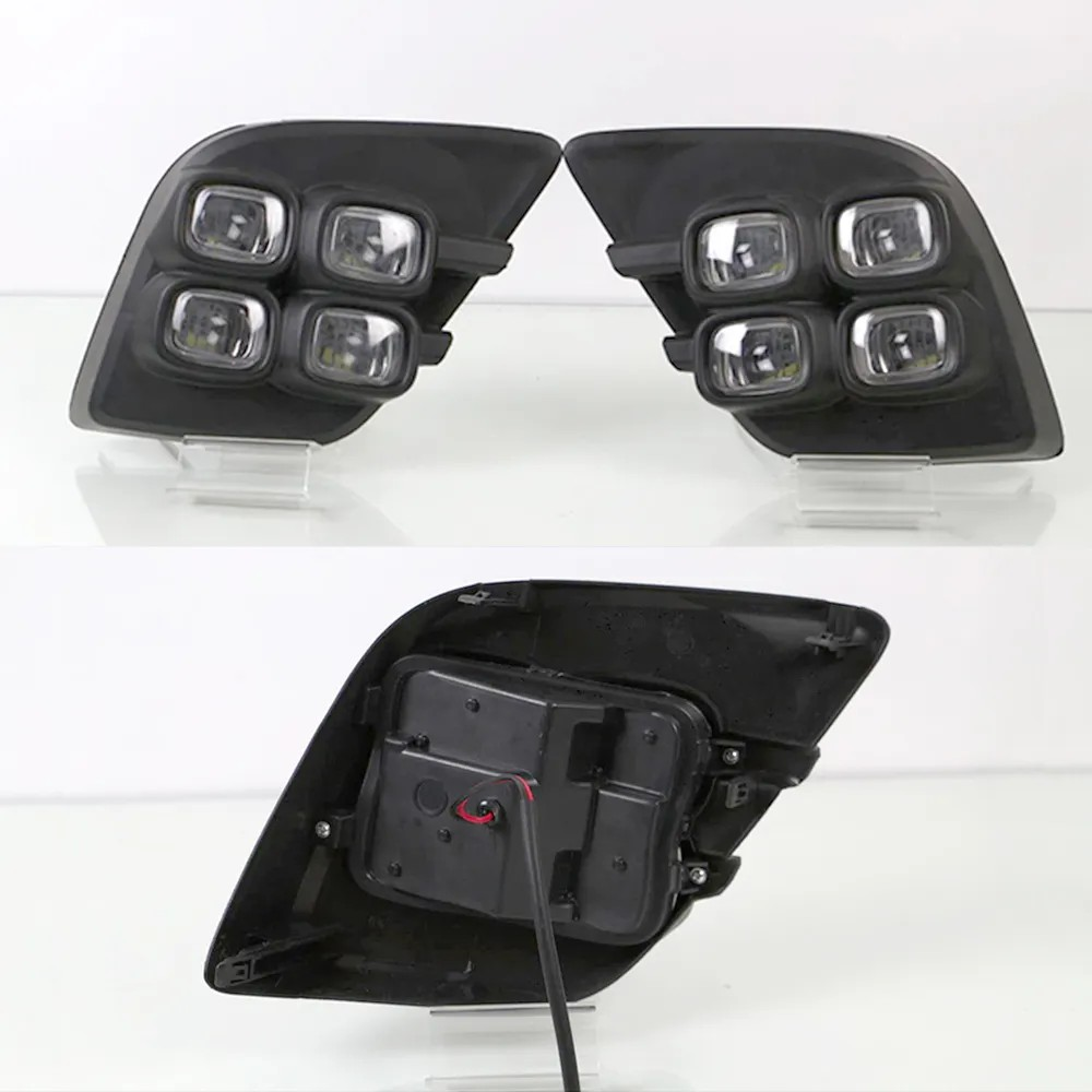 Kit Neblineros Led Toyota Hilux Revo 2015 2023 Doble Color