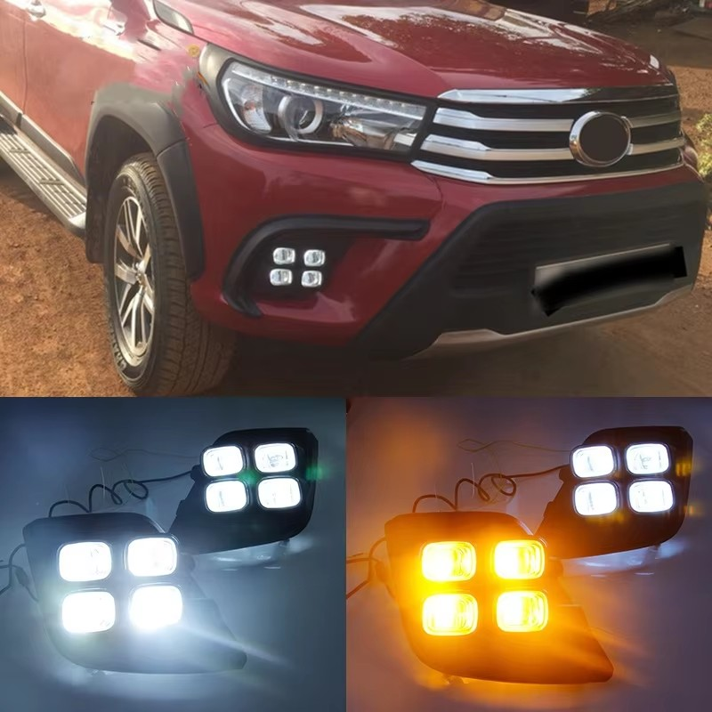 Kit Neblineros Led Toyota Hilux Revo 2015 2023 Doble Color