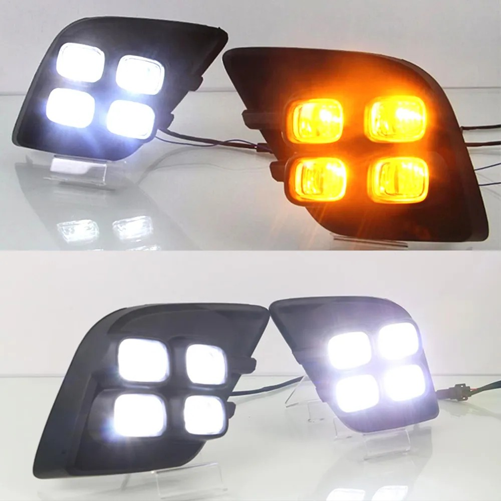 Kit Neblineros Led Toyota Hilux Revo 2015 2023 Doble Color