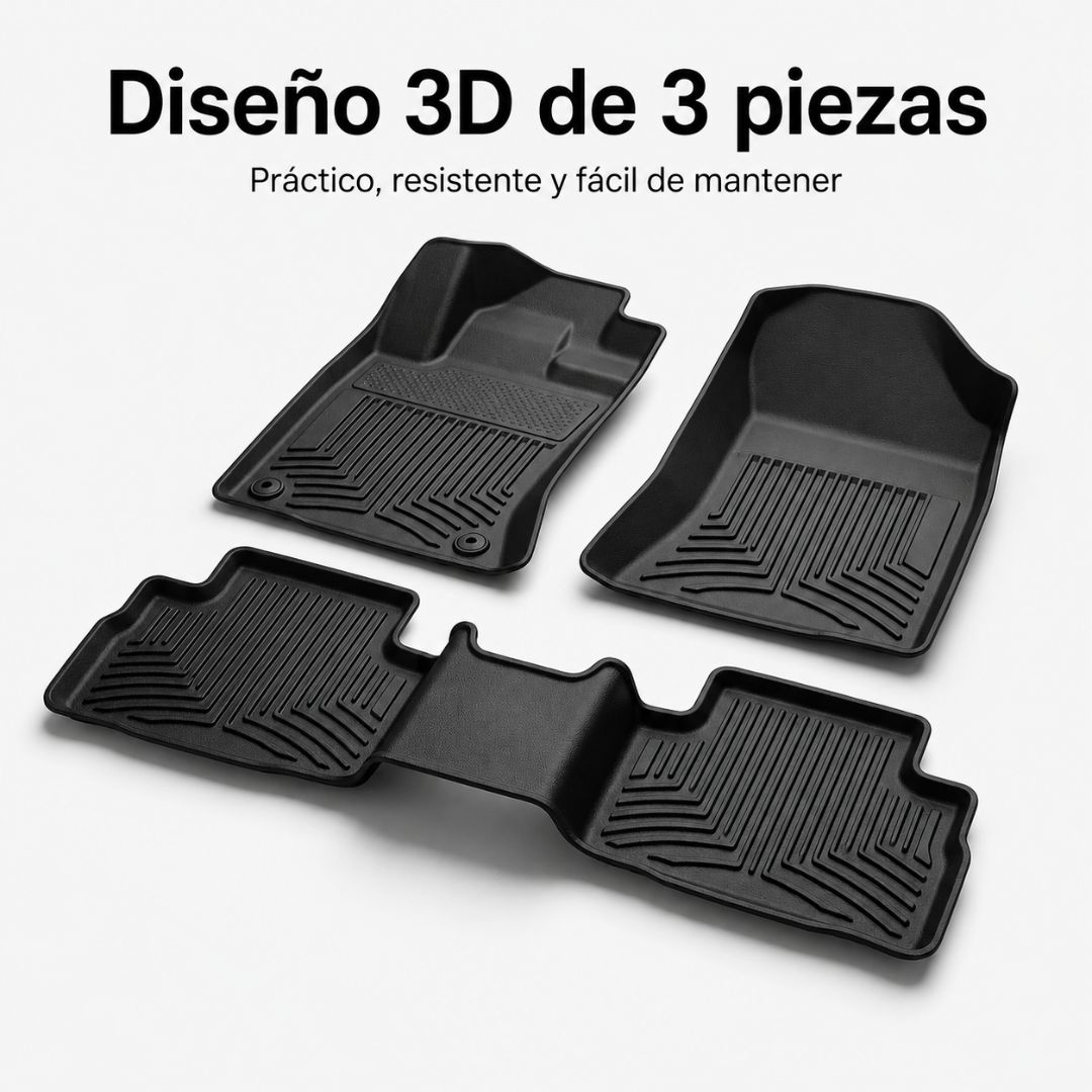 Cubre Pisos para Toyota Hilux 3 Piezas TPE
