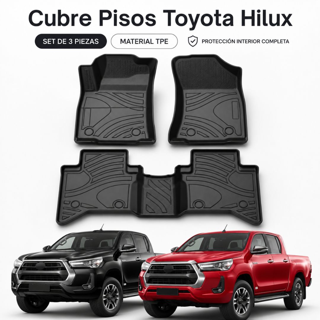 Cubre Pisos para Toyota Hilux 3 Piezas TPE