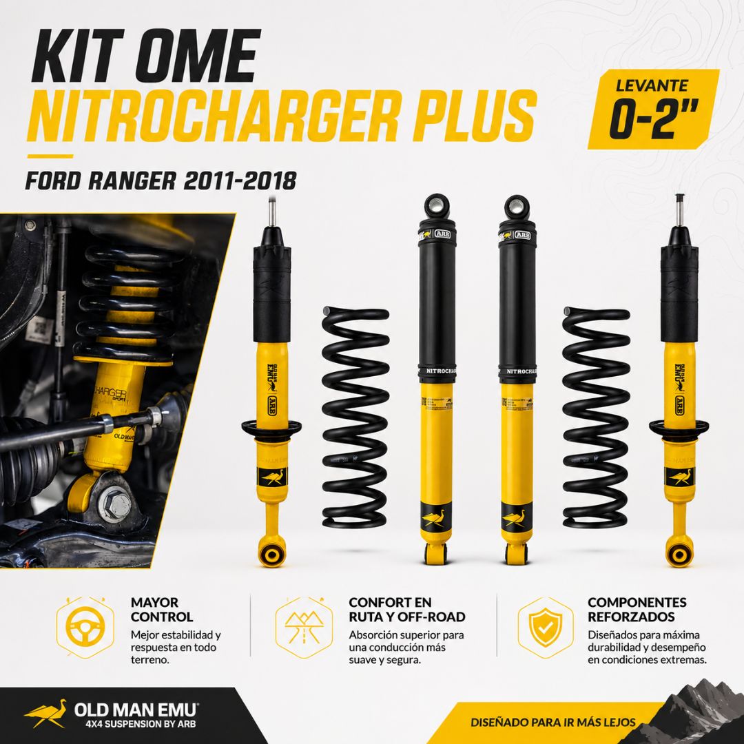 Kit Suspensión OME Nitrocharger Plus Ford Ranger 2011-2018 0-2”