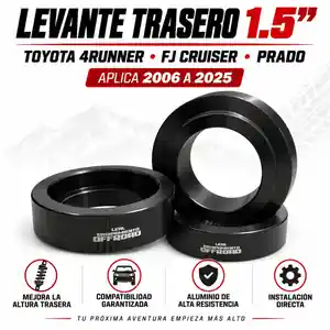 Kit de levante trasero 1.5 pulgadas Toyota 4Runner Prado FJ Cruiser vista 3