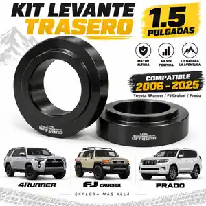 Kit de levante trasero 1.5 pulgadas Toyota 4Runner Prado FJ Cruiser vista 4