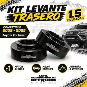 Kit de levante trasero 1.5 pulgadas Toyota Fortuner 2008-2025 vista 4